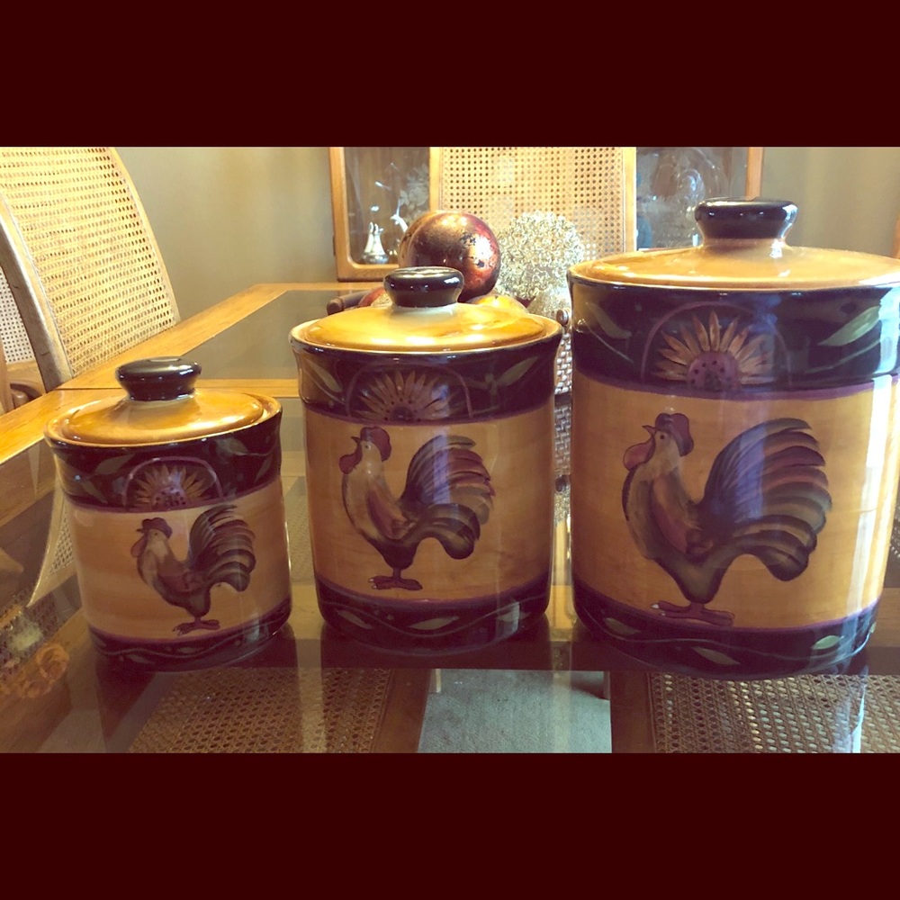 Rooster Canister Set